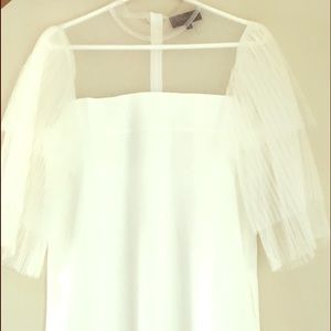 White designer dress